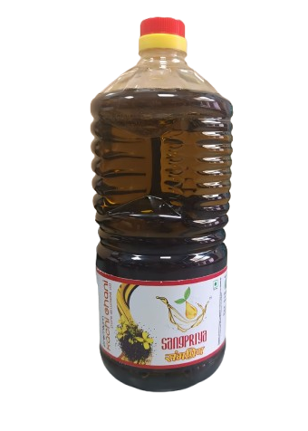 2ltr Sangpriya black mustard oil bottle