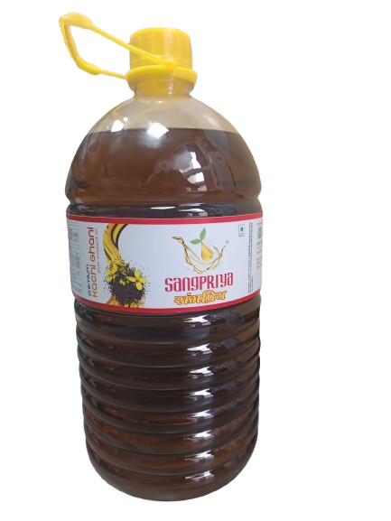 5ltr Sangpriya black mustard oil bottle